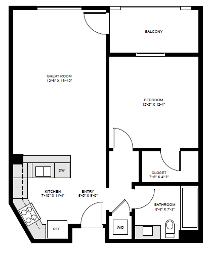 E Floor Plan at The Reserve La Mirada, La Mirada, California